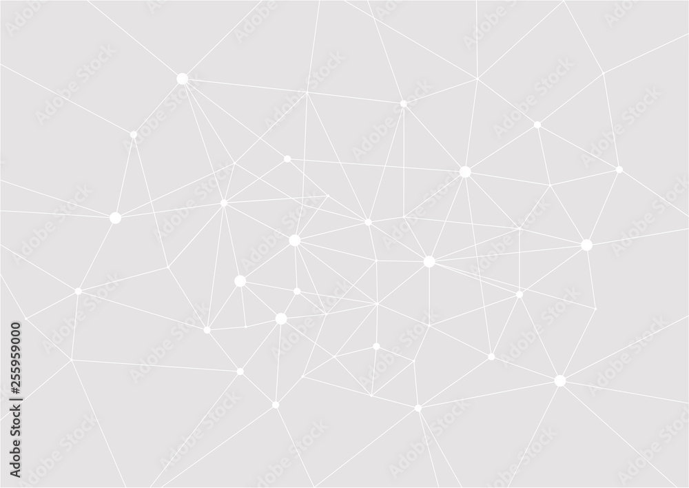 Polygonal network on a gray background. Social network concept Polygonal network on a gray background. Social network concept