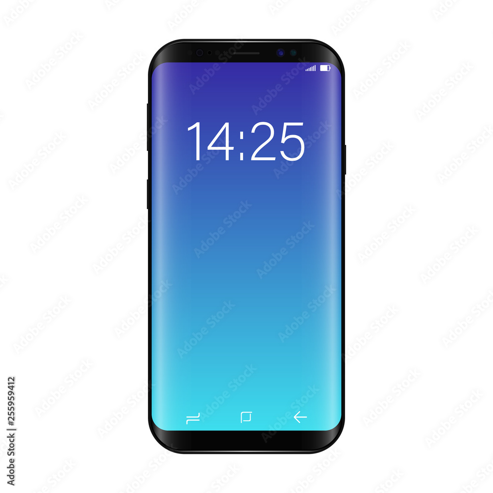 Smartphone, mobile phone isolated, realistic vector illustration. Smartphone, mobile phone isolated, realistic vector illustration.