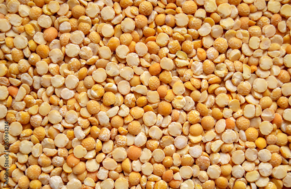 Dry split peas (lat. Písum), top view, close-up. Healthy, natural food. Dry split peas (lat. Písum), top view, close-up. Healthy, natural food.