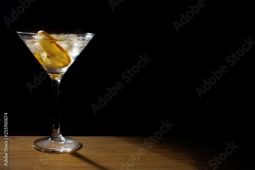 Glass cocktail glass