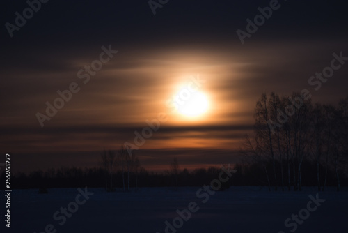 Orange moon rise © dmitriydanilov62