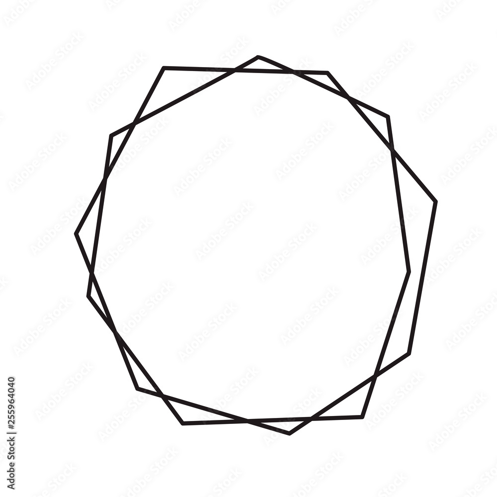 Black ink geometric diamond with place for text. Vector modern design template for wedding or birthday invitation, brochure, poster or business card Black ink geometric diamond with place for text. Vector modern design template for wedding or birthday invitation, brochure, poster or business card