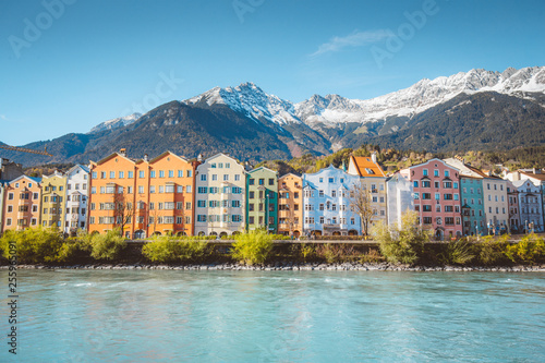 City of Innsbruck with Inn river, Tyrol, Austria photo