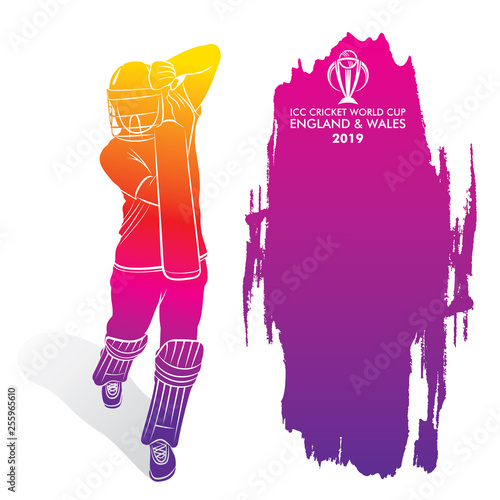 cricket player poster design