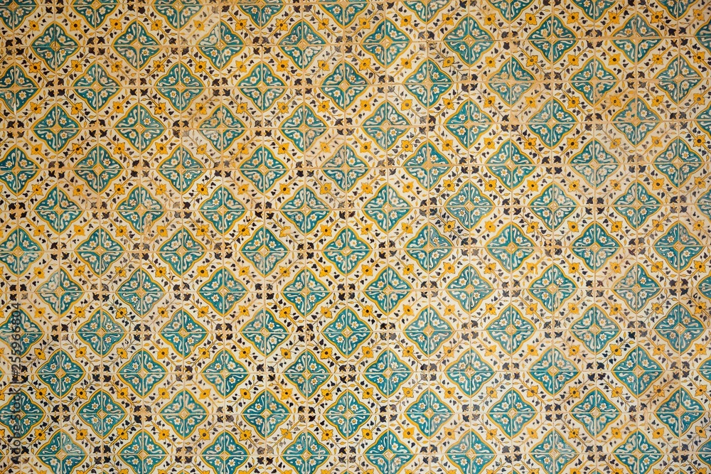 Background tile with colourful ornament
