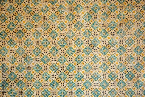 Background tile with colourful ornament