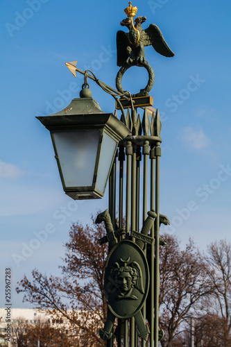 vintage lantern with double-headed eagle