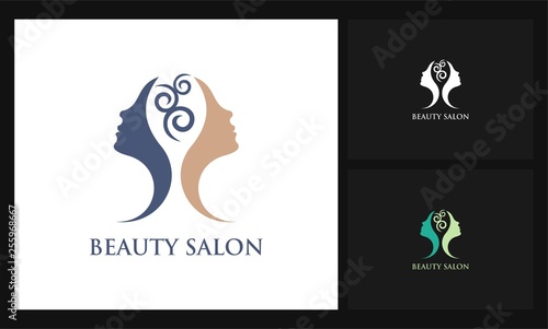 face icon beauty salon logo