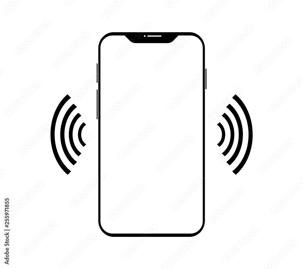 Vector flat icon of smartphone. Vector illustration Vector flat icon of smartphone. Vector illustration