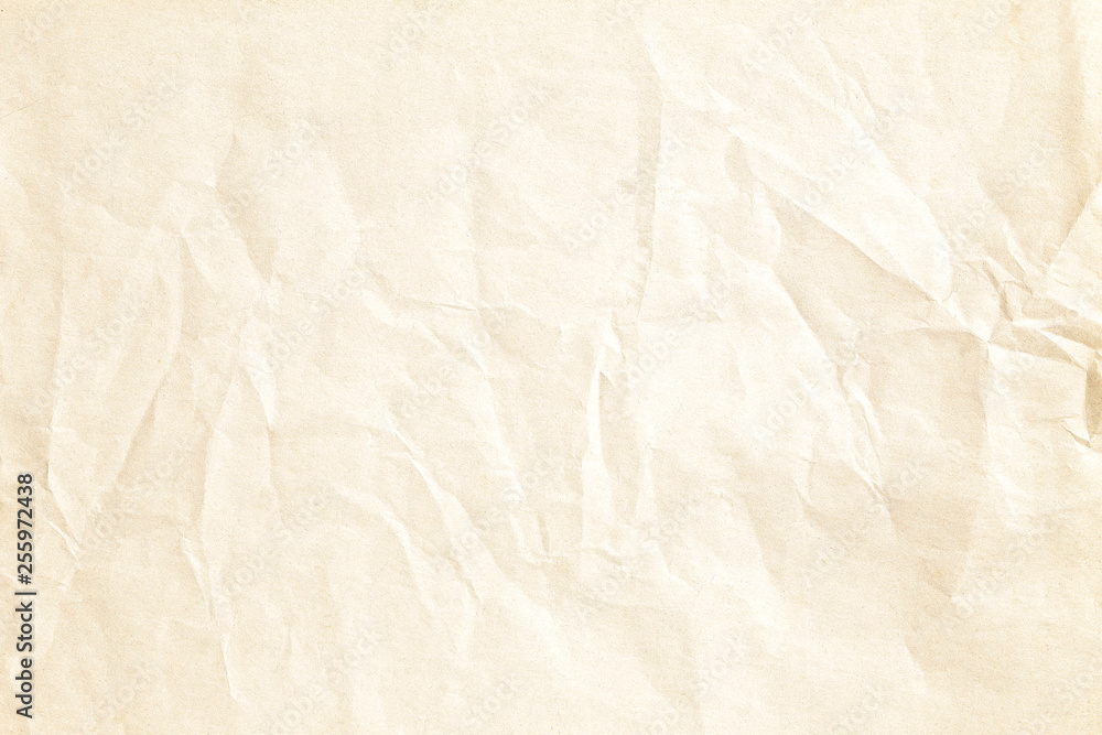 Brown crumpled paper texture Brown crumpled paper texture