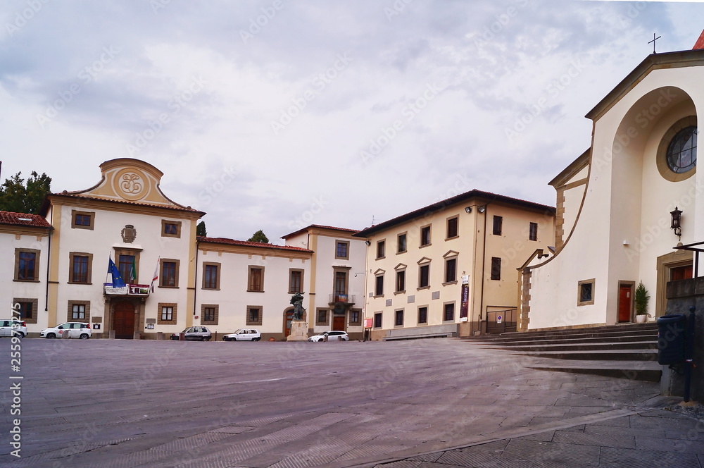 Vittorio Emanuele II square, Pontassieve, Tuscany, Italy