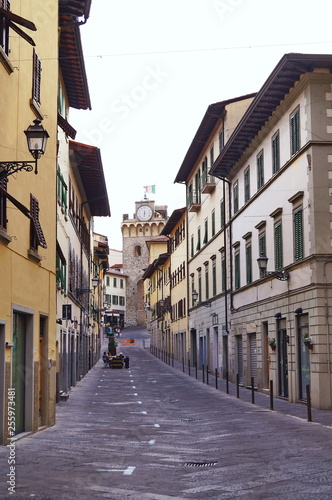 Fototapeta Naklejka Na Ścianę i Meble -  Tanzini street, Pontassieve, Tuscany, Italy
