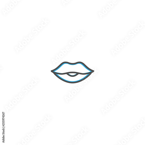 Kiss Icon Design. Lifestyle icon vector illustration
