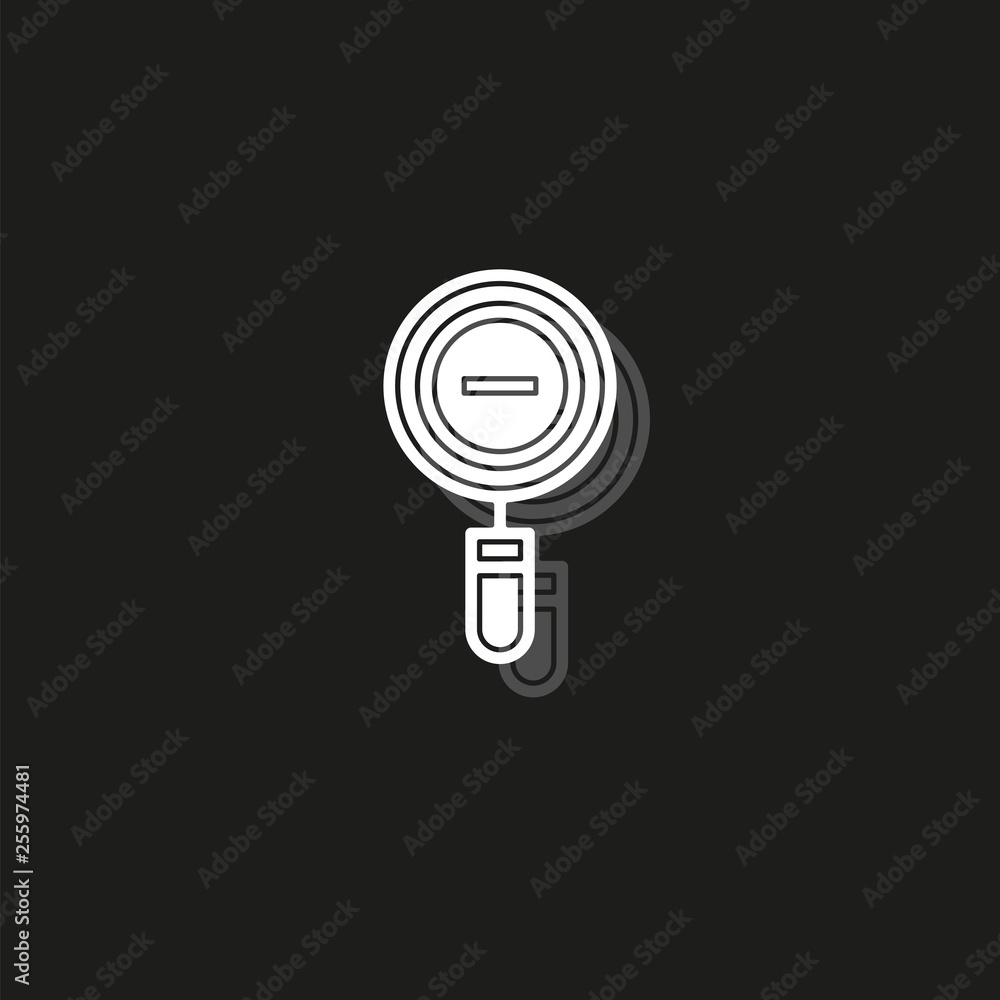 zoom out icon - magnifying glass symbol - find button zoom out icon - magnifying glass symbol - find button