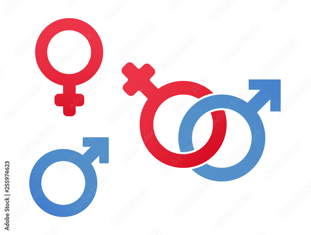 Male and female symbol set. Symbol of gender identity. male Mars an female Venus signs Male and female symbol set. Symbol of gender identity. male Mars an female Venus signs
