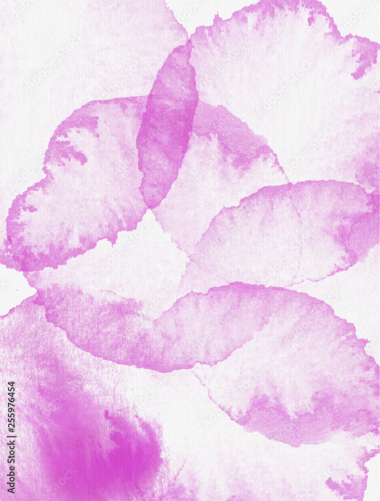 Hand draw watercolor abstract floral background