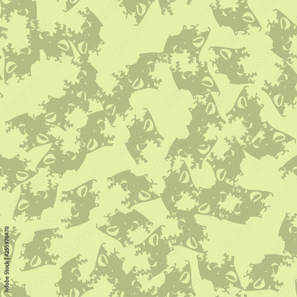 Obraz premium Desert camouflage of various shades of green and yellow colors