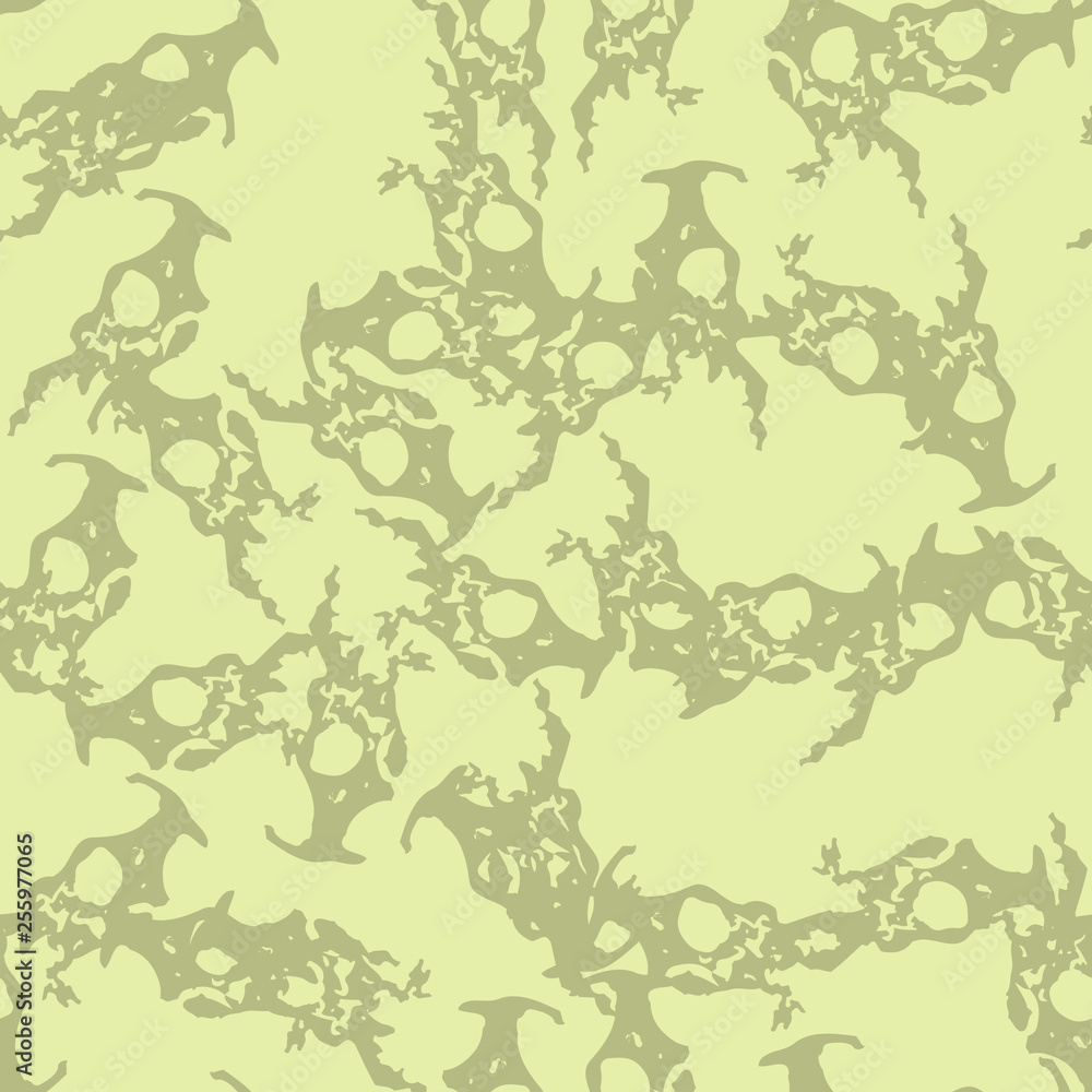 Desert camouflage of various shades of green and yellow colors Desert camouflage of various shades of green and yellow colors