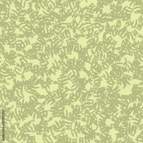 Desert camouflage of various shades of green and yellow colors