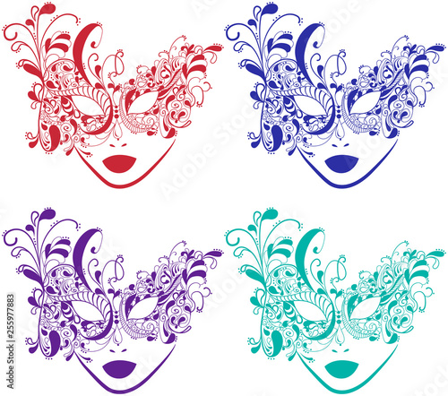 Carnival mask with ornament