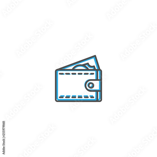 Wallet icon design. Shopping icon vector design