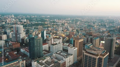 Aerial Drone footage of Nairobi Kenya photo