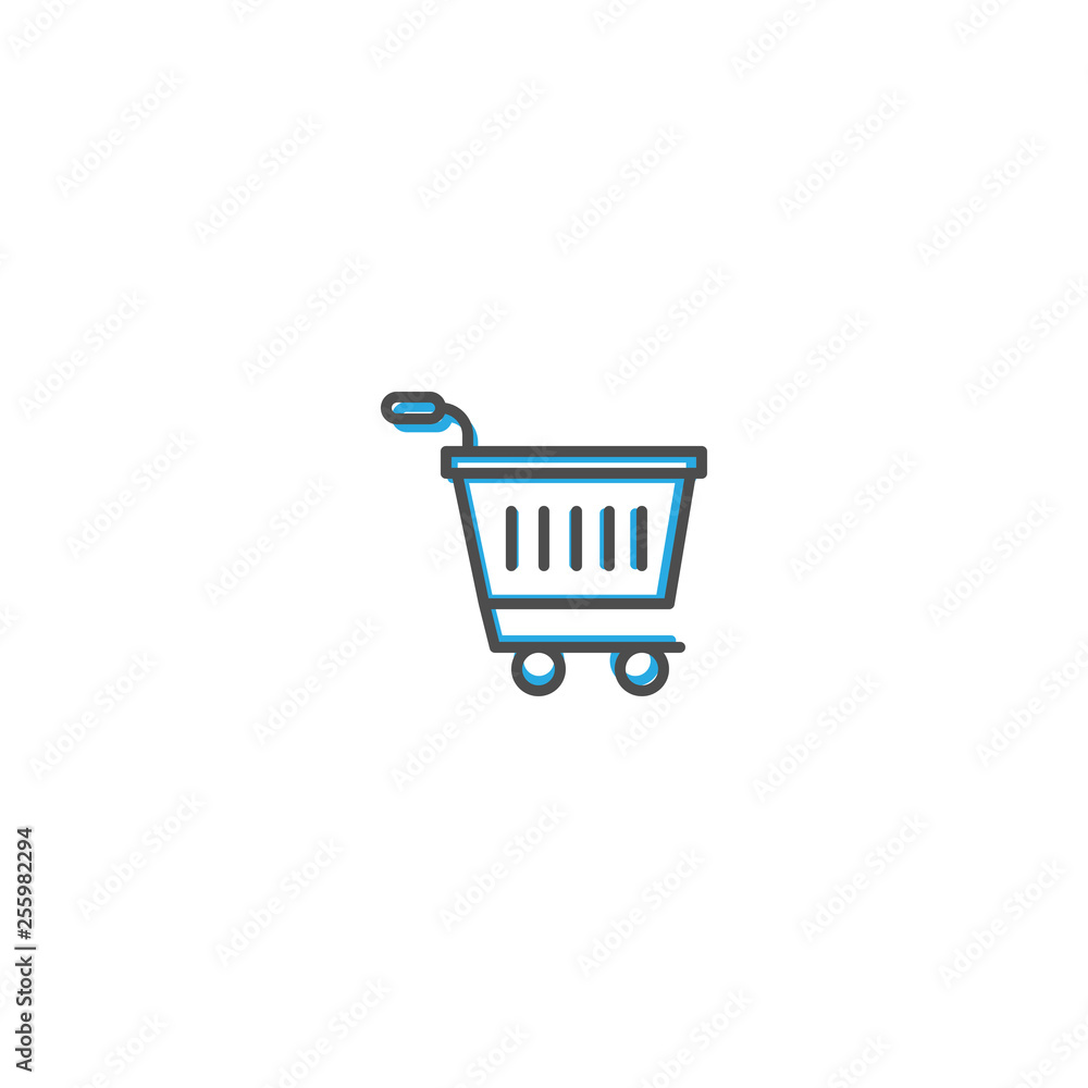 Shopping cart icon design. Shopping icon vector design Shopping cart icon design. Shopping icon vector design