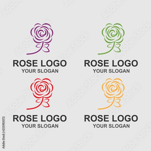 Rose Logo Template