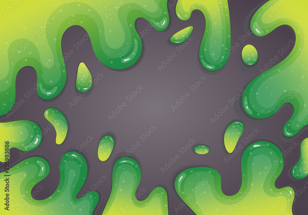Green slime goo dripping on grey background. Toxic and creepy texture ...