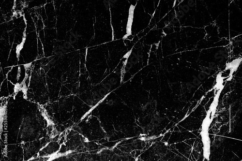 Black and white marble pattern texture for product design, abstract dark background