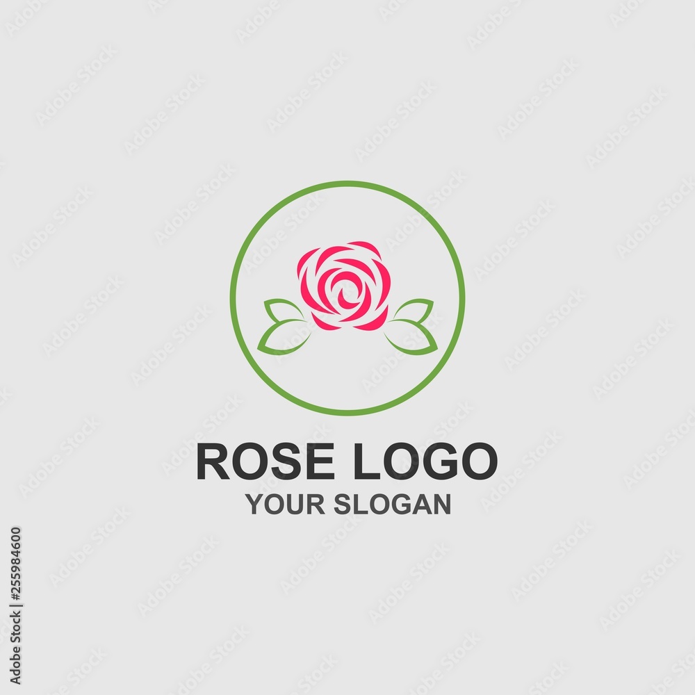 Rose Logo Template Rose Logo Template