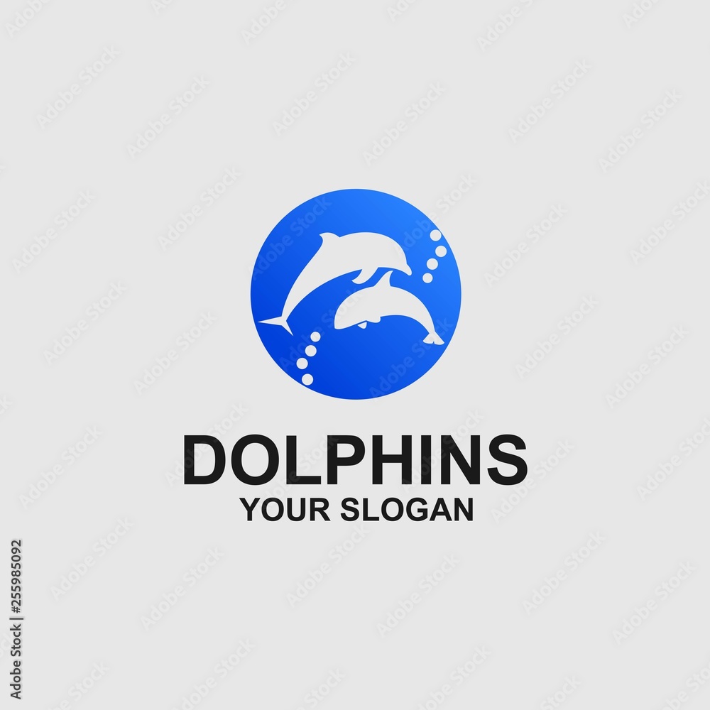 Dolphins logo template Dolphins logo template