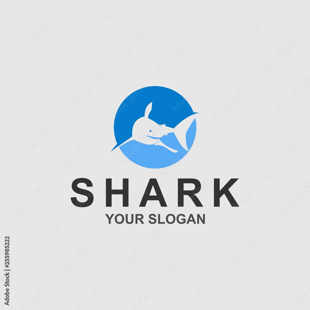 shark logo template