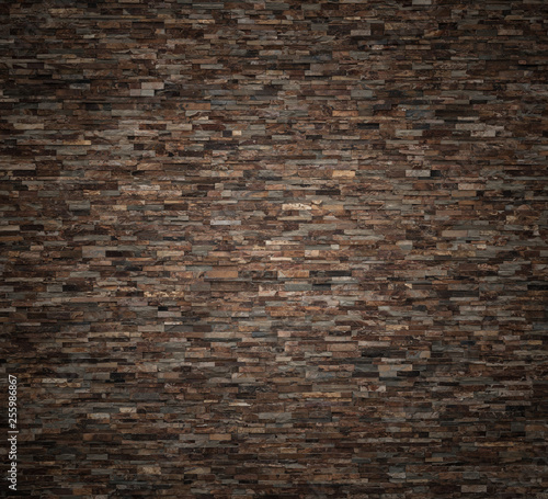 background and texture of vintage real slate stone wall