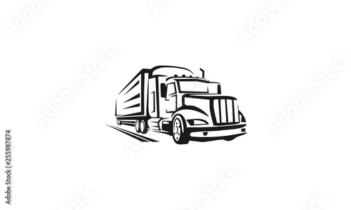 vector illustration of a truck