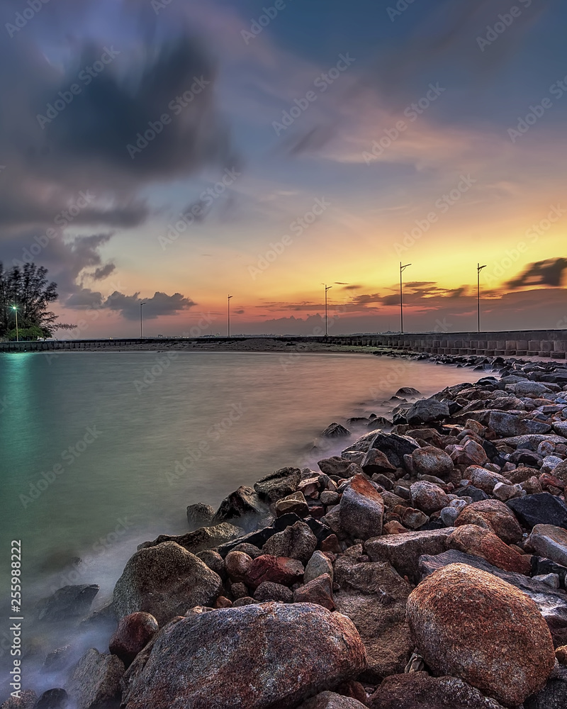 Panorama Sunset of  batam bintan Wonderful Indonesia