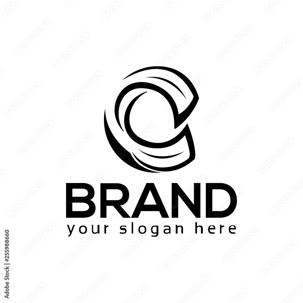 Obraz premium Black NF Monogram, letter logo, flat design 