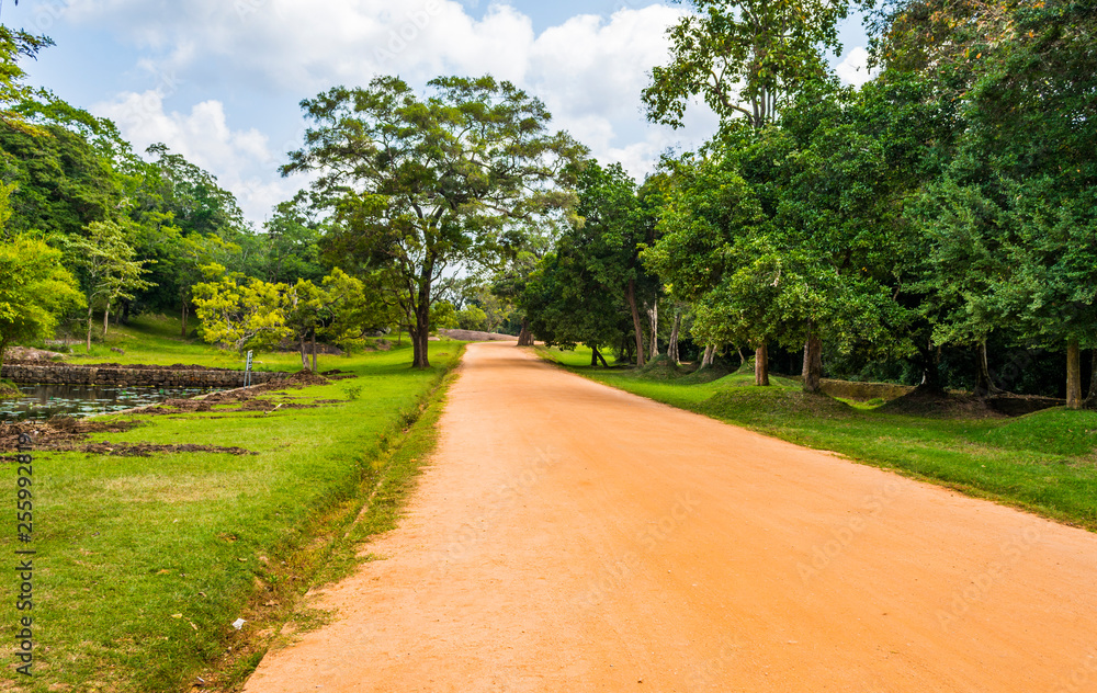 Sand Road in Sigiriya, Sri Lanka