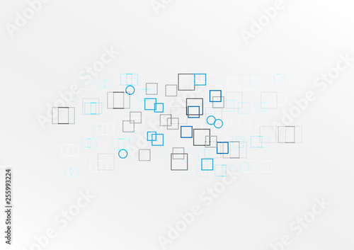 Abstract geometry with square shapes background.illustration vector design