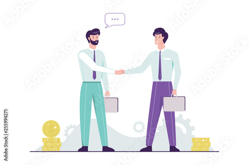 Two people shaking their hands