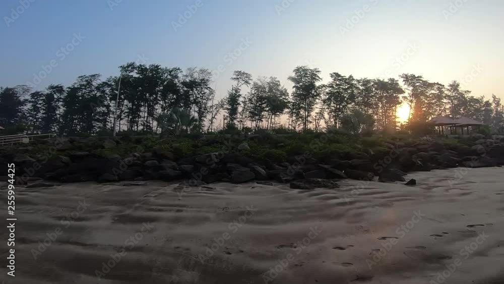 A sunset video on Shrivardhan beach along the western coast of India. A sunset video on Shrivardhan beach along the western coast of India.