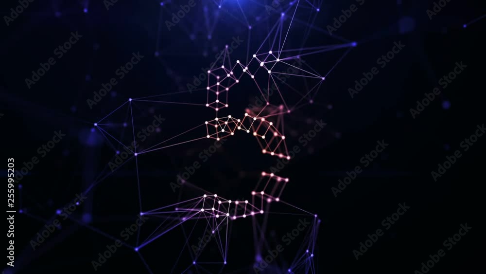 Plexus counter background. You can use it for a technology, stage, communication or social media background. Plexus counter background. You can use it for a technology, stage, communication or social media background.