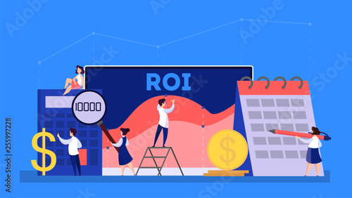 ROI or return on investment concept
