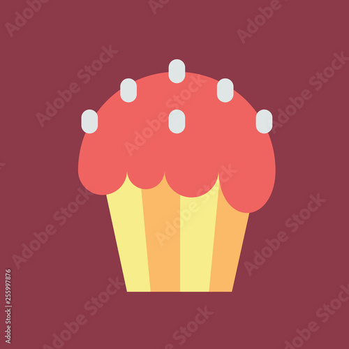 Color icon with kulich