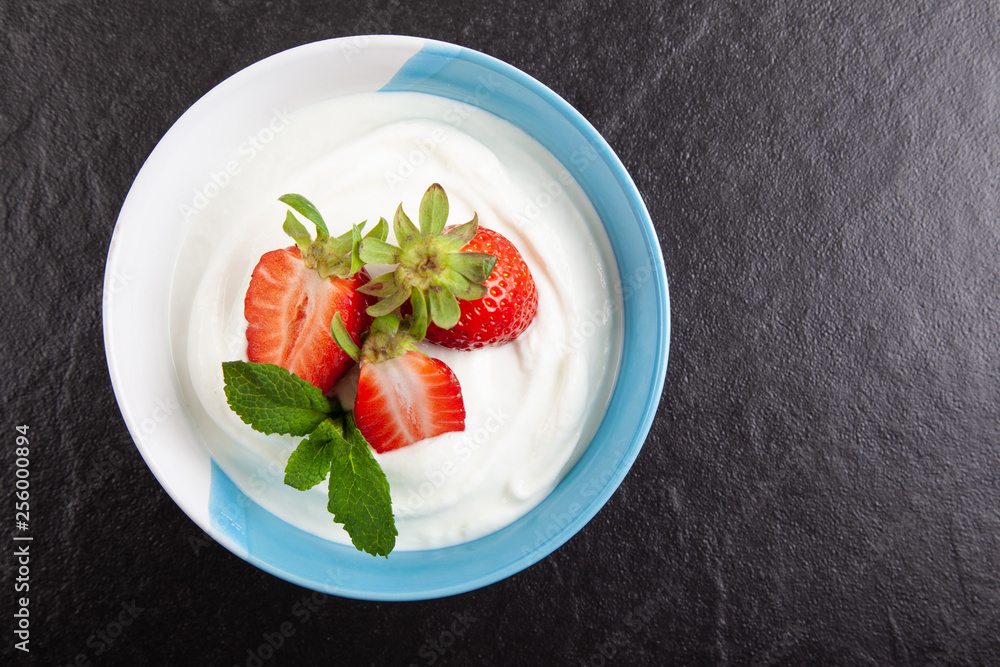 Erdbeeren in Quark, Erdbeerquark, Strawberry in cream cheese Erdbeeren in Quark, Erdbeerquark, Strawberry in cream cheese