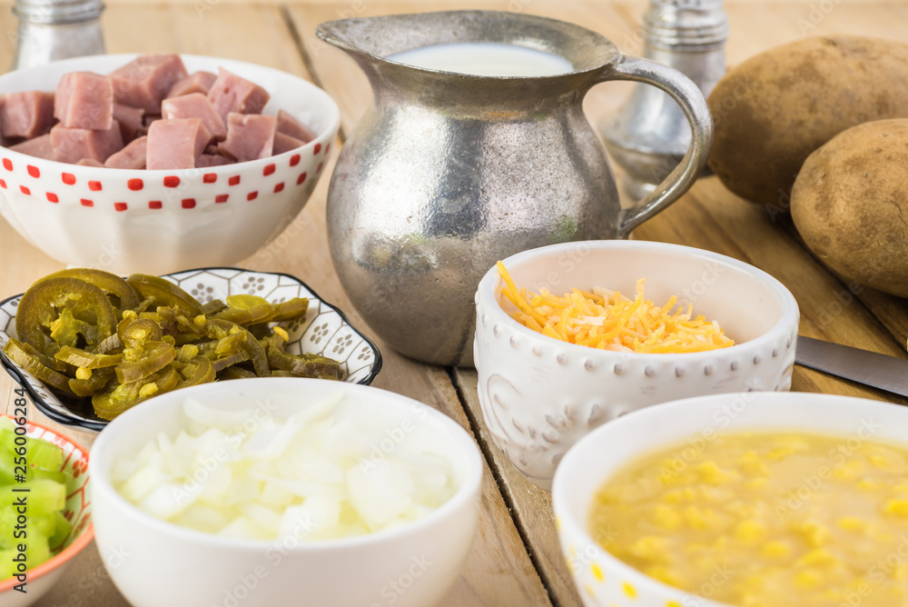 Homemade Fiesta ham soup. Homemade Fiesta ham soup.