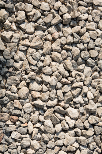 Rocks, small rocks or gravel Used for construction of buildings (Top View)