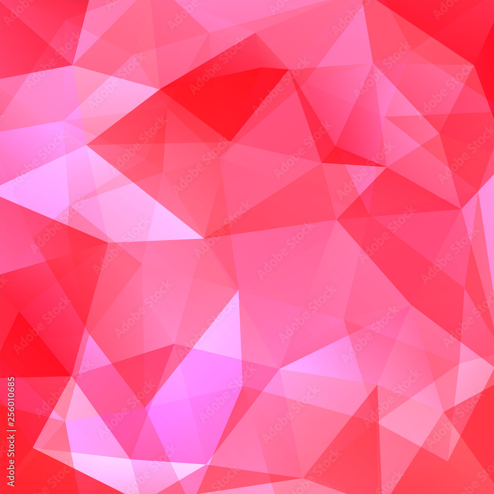 Obraz premium Background of geometric shapes. Pink mosaic pattern. Vector EPS 10. Vector illustration
