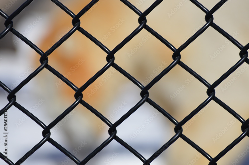 Fototapeta premium Chain Fence Background
