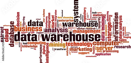 Data warehouse word cloud